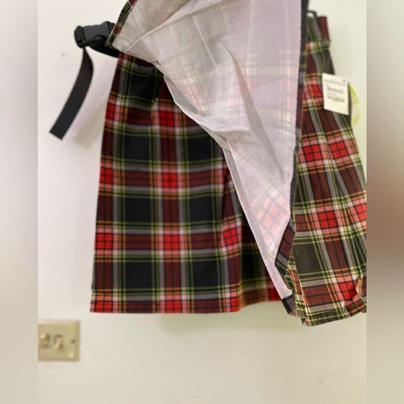 NWT bp Pride Pleated 100% Cotton Twill Skirt in red laurel size small - Picture 7 of 10